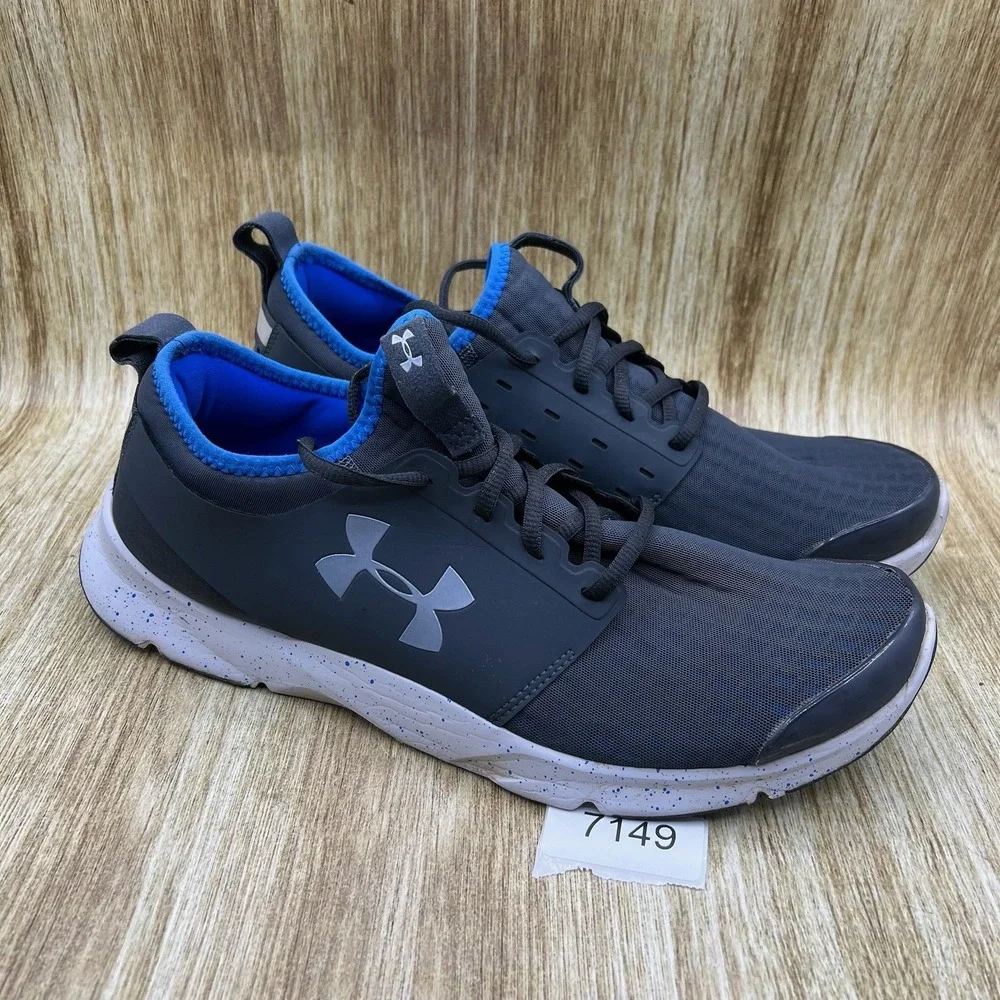 Under Armour Drift RN Men's Size‎ 11.5 Running Shoes Gray Blue 1274072-008